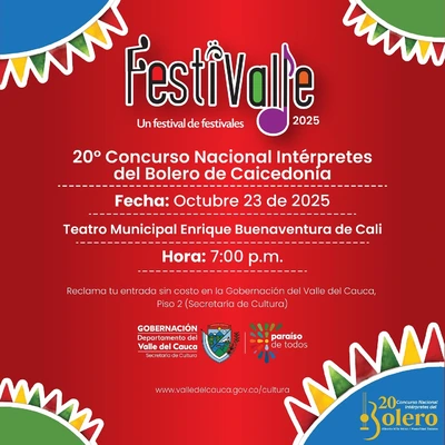 El Bolero Vivirá su Noche de Gloria en el Teatro Municipal de Cali.