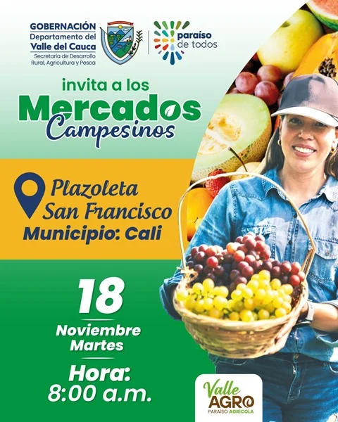 Mercado Campesino Conquista Cali con Sabor Directo del Campo.