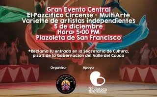 Circo invade Cali con una Tarde de Fantasía y Ritmo en la Plazoleta San Francisco. Circo invade Cali con una Tarde de Fantasía y Ritmo en la Plazoleta San Francisco.