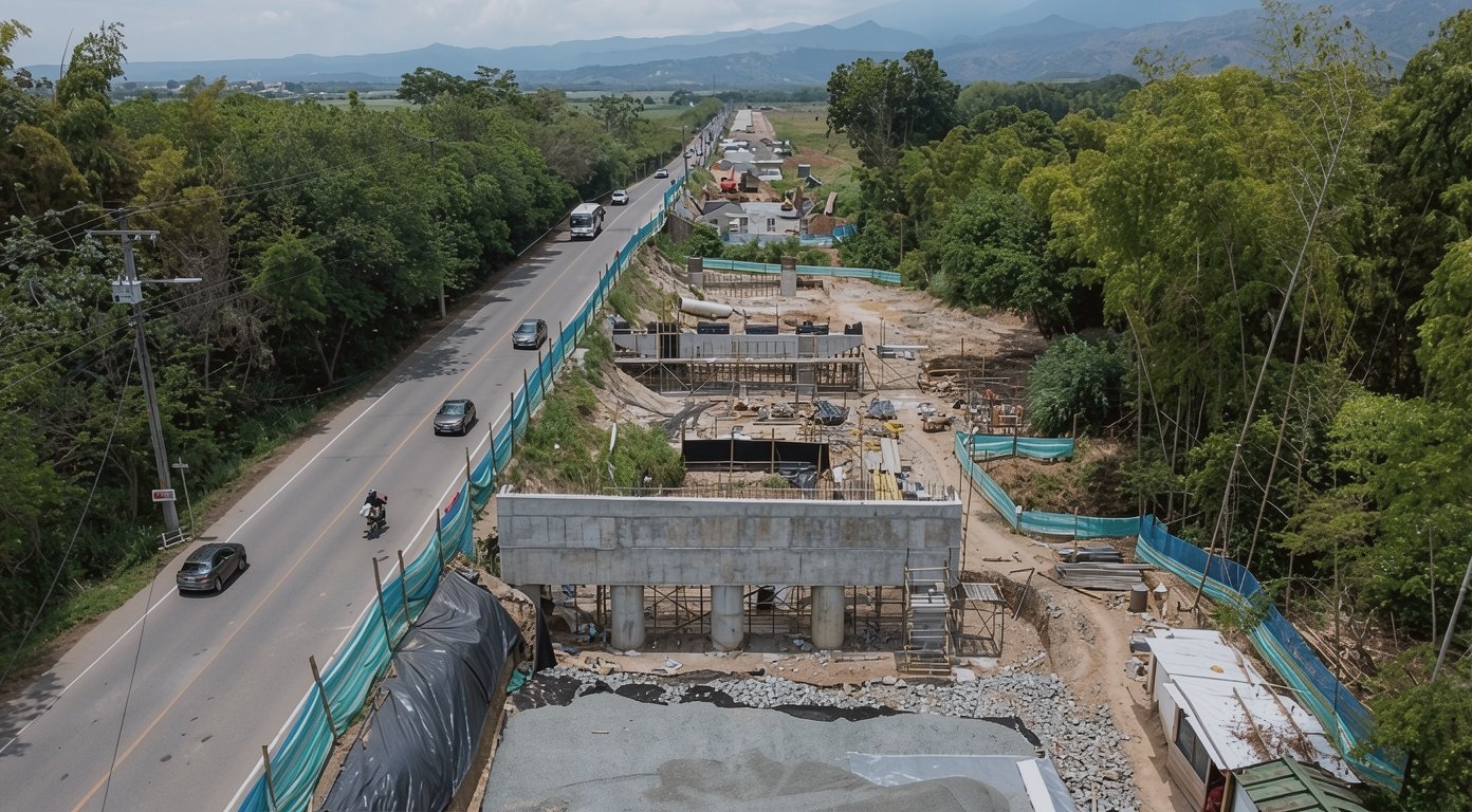 Avance Crucial en la Avenida Cañasgordas con Nuevo Puente.