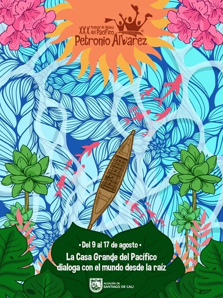 Petronio Álvarez Presenta Afiche de su Histórica Edición 30. Petronio Álvarez Presenta Afiche de su Histórica Edición 30.