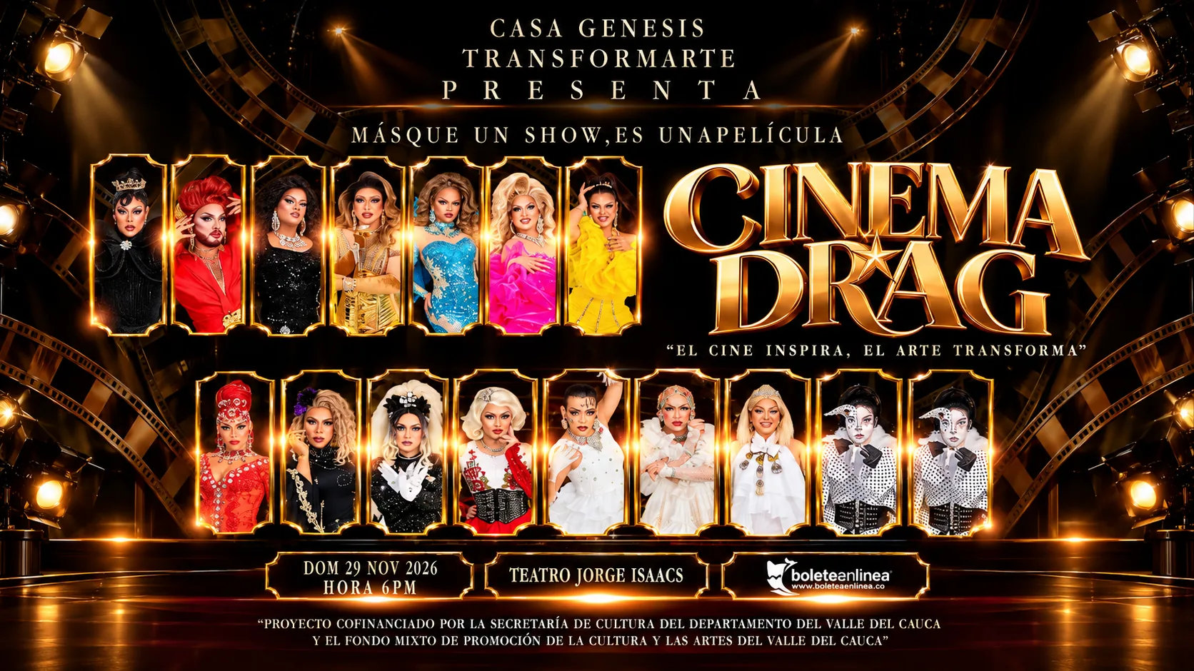 CINEMA DRAG Llevará la Magia del Cine al Teatro