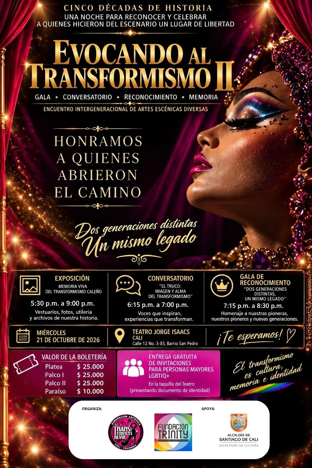 Cali se Prepara para Vivir Evocando al Transformismo