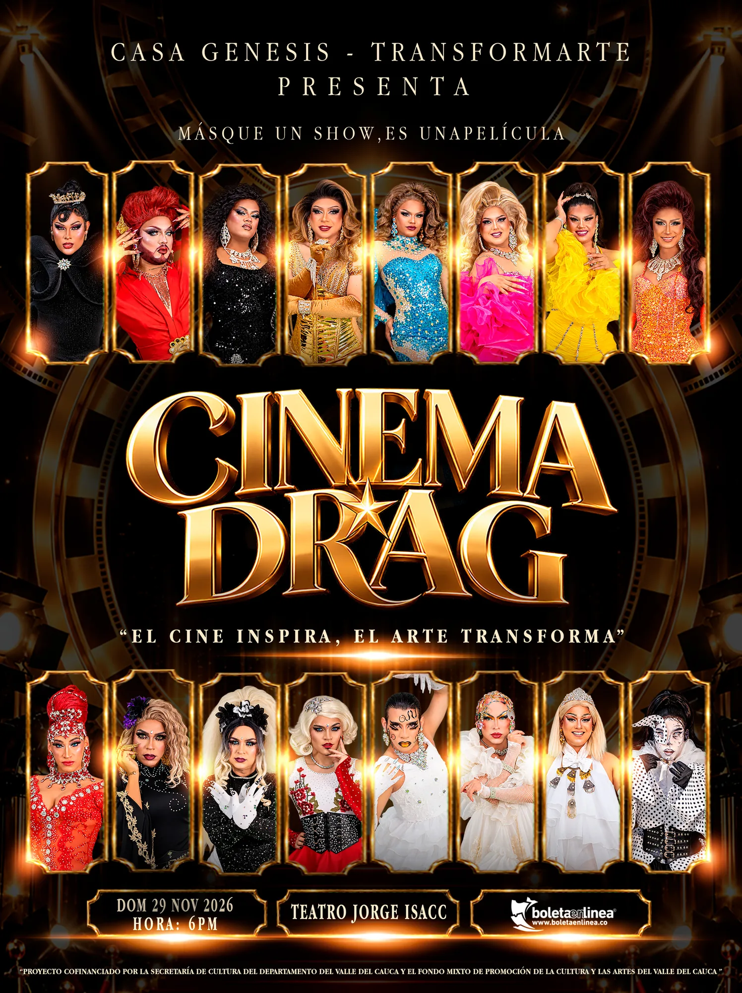 CINEMA DRAG Llevará la Magia del Cine al Teatro