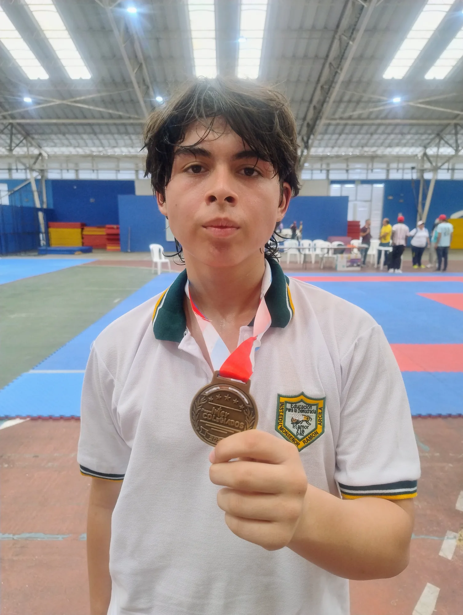 Juan Manuel Velásquez, Campeón Departamental de Karate en Intercolegiados