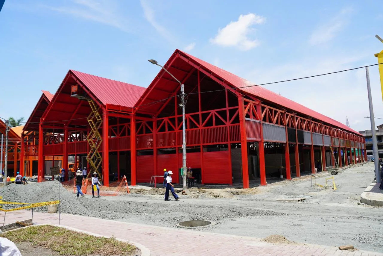 Plaza de Mercado Las Delicias de Palmira Alcanza un Avance del 93%.